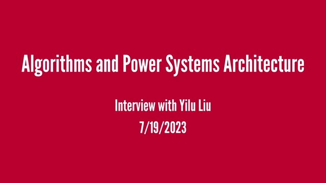 Yilu Liu interview