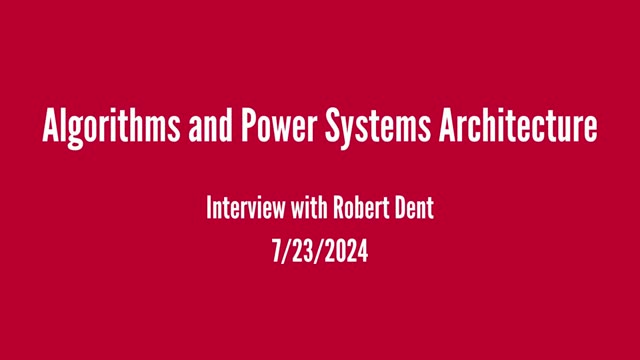 Robert Dent interview
