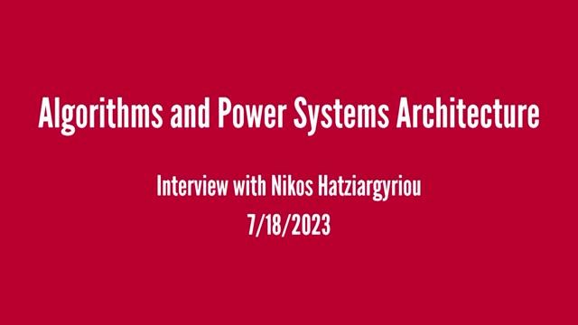 Nikos Hatziargyriou interview