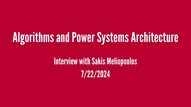 Sakis Meliopoulos interview