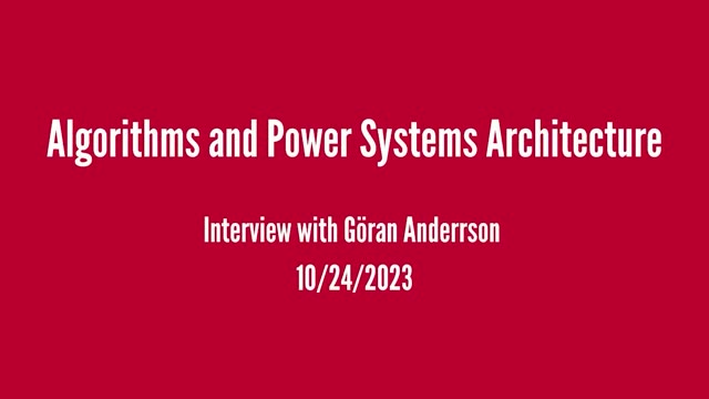 Göran Andersson interview