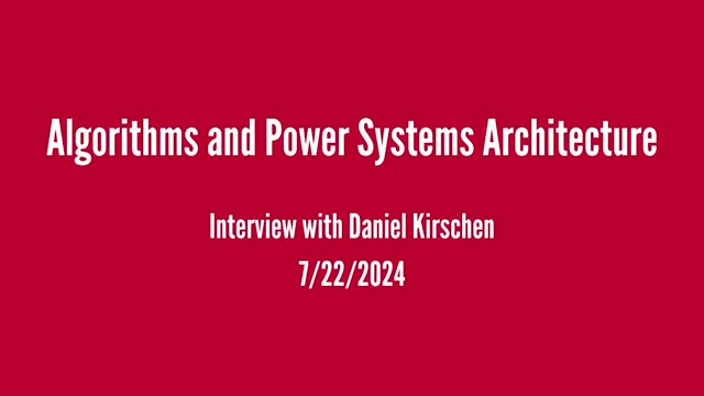 Daniel Kirschen interview