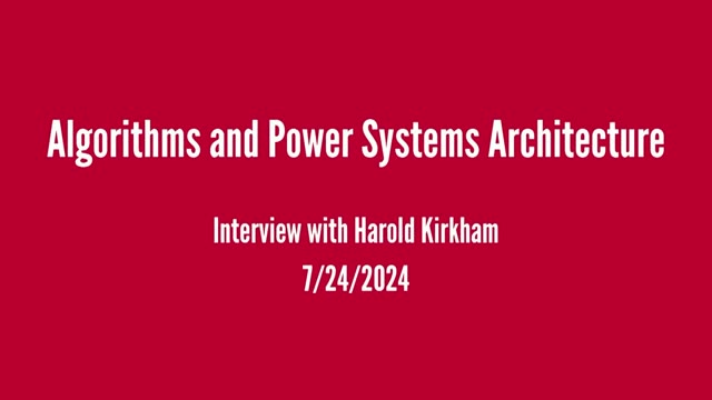 Harold Kirkham interview
